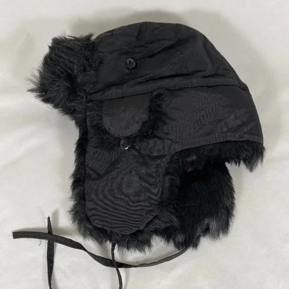 Scala Pronto Trapper Aviator Bomber Black Winter Hat - Picture 4 of 7